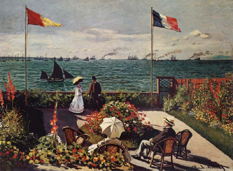 Claude Monet Terrace at Sainte oil painting picture
